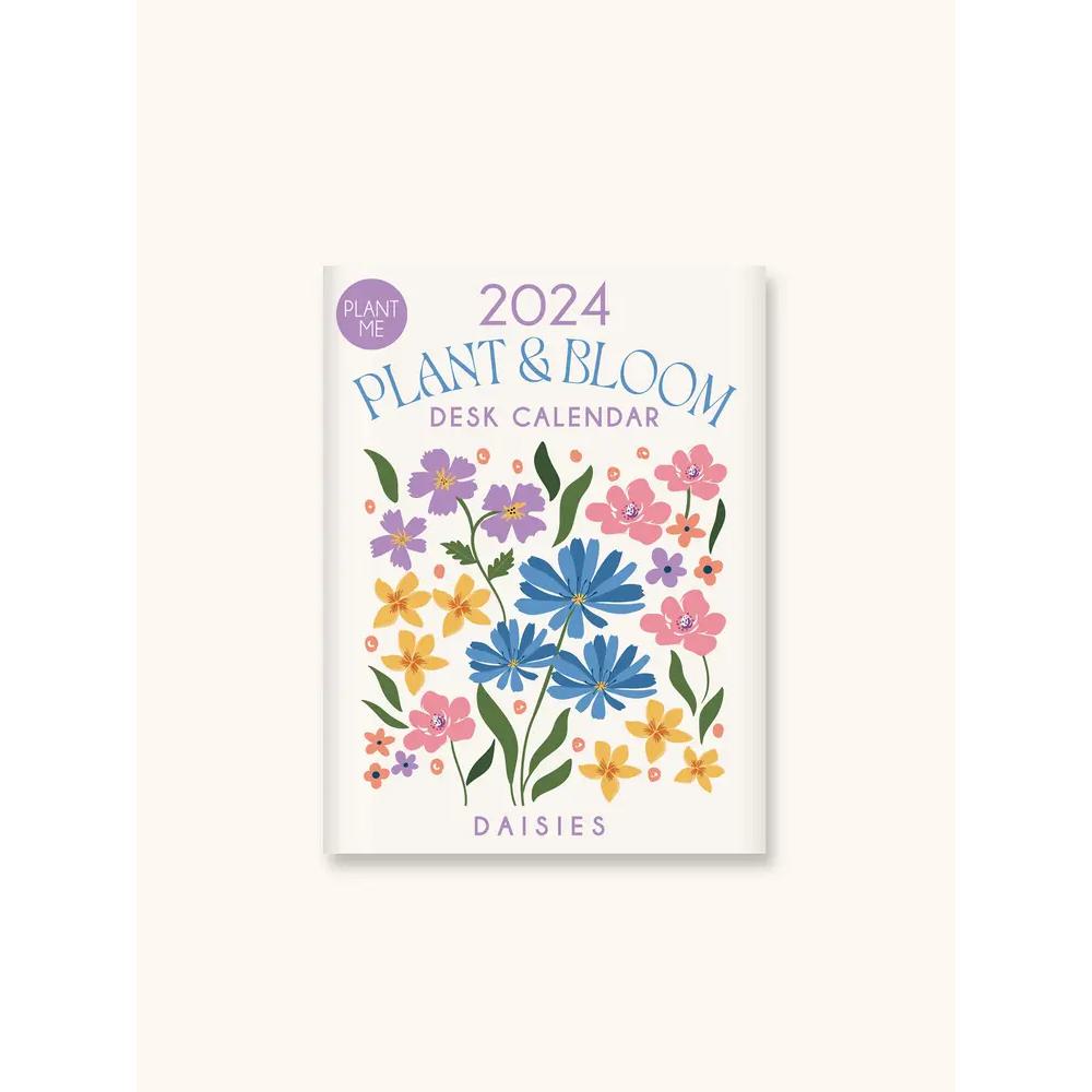 2024 Orange Circle Plant & Bloom Desk Calendar Full Bloom